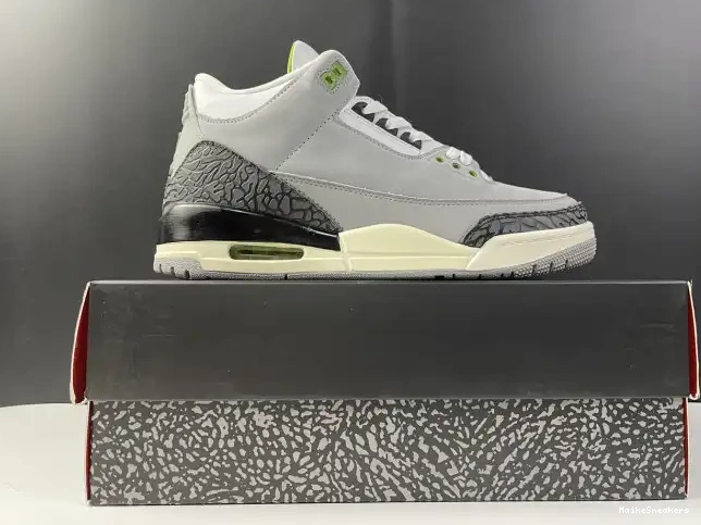 MaikeSneakers Retro 3 Jordan Air 136064-006 Chlorophyll 0521